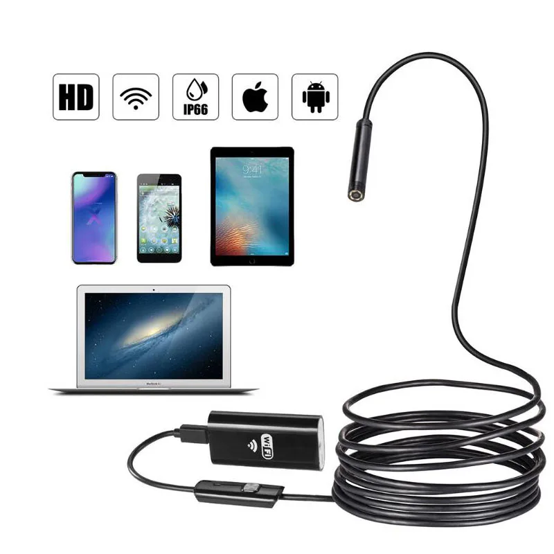 Камера-эндоскоп Водонепроницаемая 8 мм 2/3 5/5 м USB | Инструменты