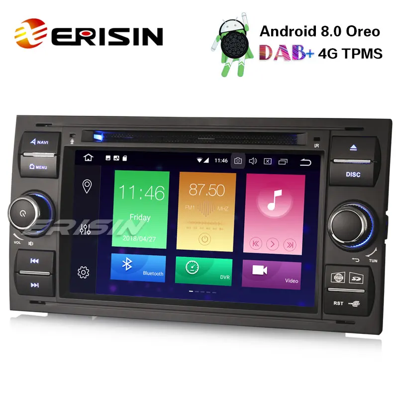 Автомобильный DVD Радио Erisin ES7431FB 7 &quotAndroid 8 0 gps DVB-T2 передатчик DAB + TPMS для Ford Galaxy Focus |