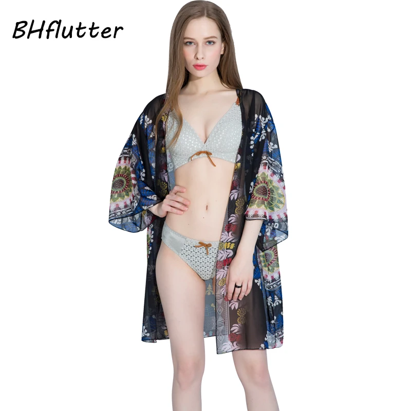 BHflutter 4XL Женская одежда большого размера летняя блузка в стиле бохо повседневные