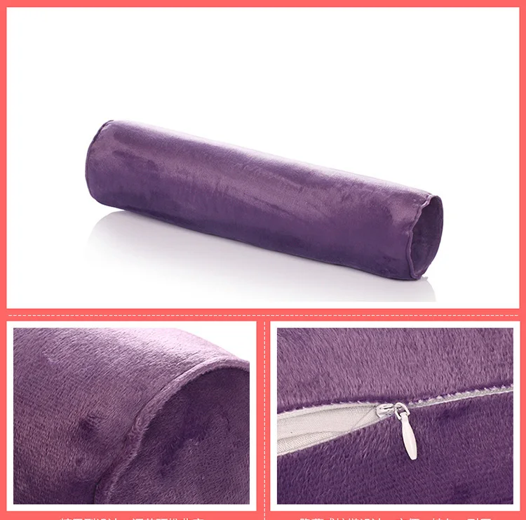 Dark purple Подушка для шеи, подушки для путешествий, мягкая Массажная подушка для шейной спины, подушка для автомобиля, Подушка для спины стула - Цвет: Dark purple