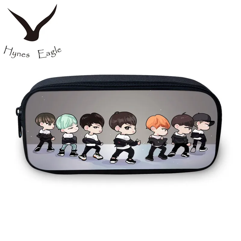 Hynes Eagle дизайн Корея Bangtan мультяшная Ручка Косметические Сумки для подростков