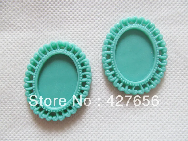 10 шт. Овальные Подвески с плоской задней стороной (5 цветов) из смолы филигранная