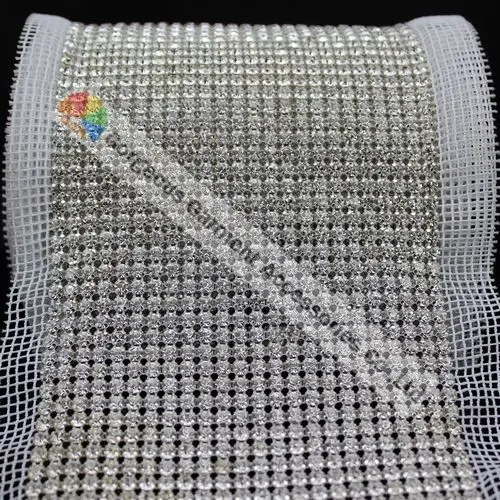 1 ярд 24 линии горный хрусталь торт сетка отделка Кристалл лента окантовка SS18 SS19 SS20