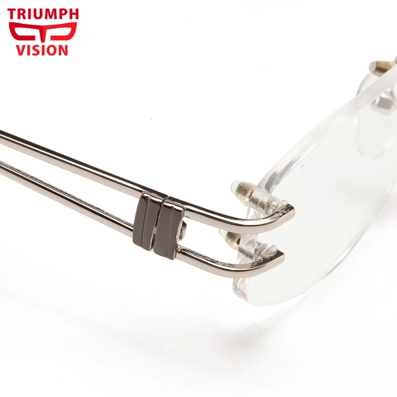 TRIUMPH VISION оправа без оправы очки по рецепту женские фотохромные для близорукости