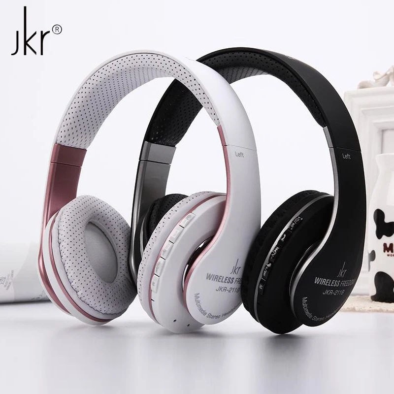 JKR 211B складная стерео Бас Спорт Беспроводной гарнитура Bluetooth наушники с