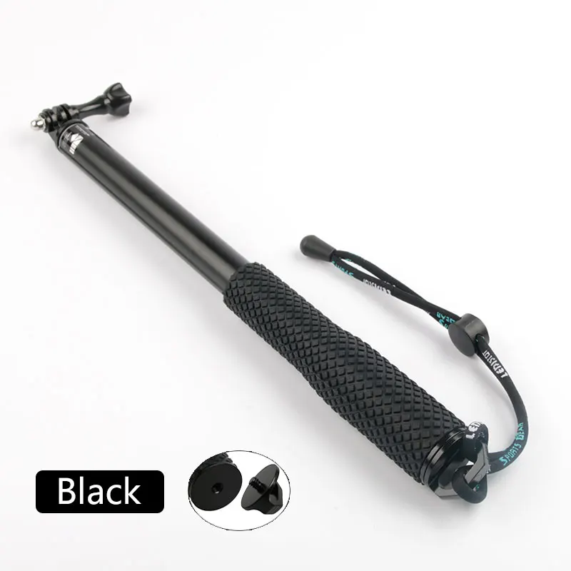 43inch Black 43 дюймов Алюминиевый Дайвинг монопод для GoPro Hero 6 5 7 8 черный штатив Session Sjcam Sj7 Yi 4K Экшн-камера селфи палка для Go Pro - Цвет: 43inch Black
