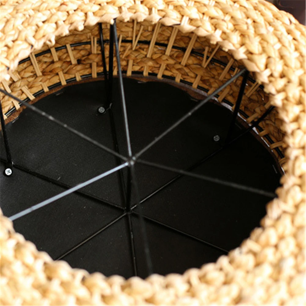 Подушка для занятий йогой утолщенные круглые кожаные коврики Cattail ротанг ткачество футон для дзен, йога практика или Будда медитация отдых