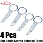 4 шт., съемник автомобильного стерео радио, 4 ключа для Audi, Mercedes-Benz, Ford, Volkswagen