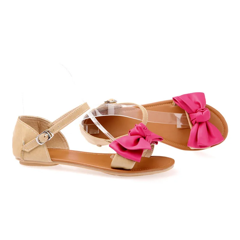 Женщины Сандалии Марка Сексуальная Мода Богемия бантом Обувь Женщина Дамы Флип