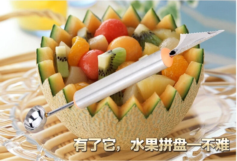 

Stainless Steel Fruit Dig Ball Spoon Watermelon Ball Carved Fruit Knife