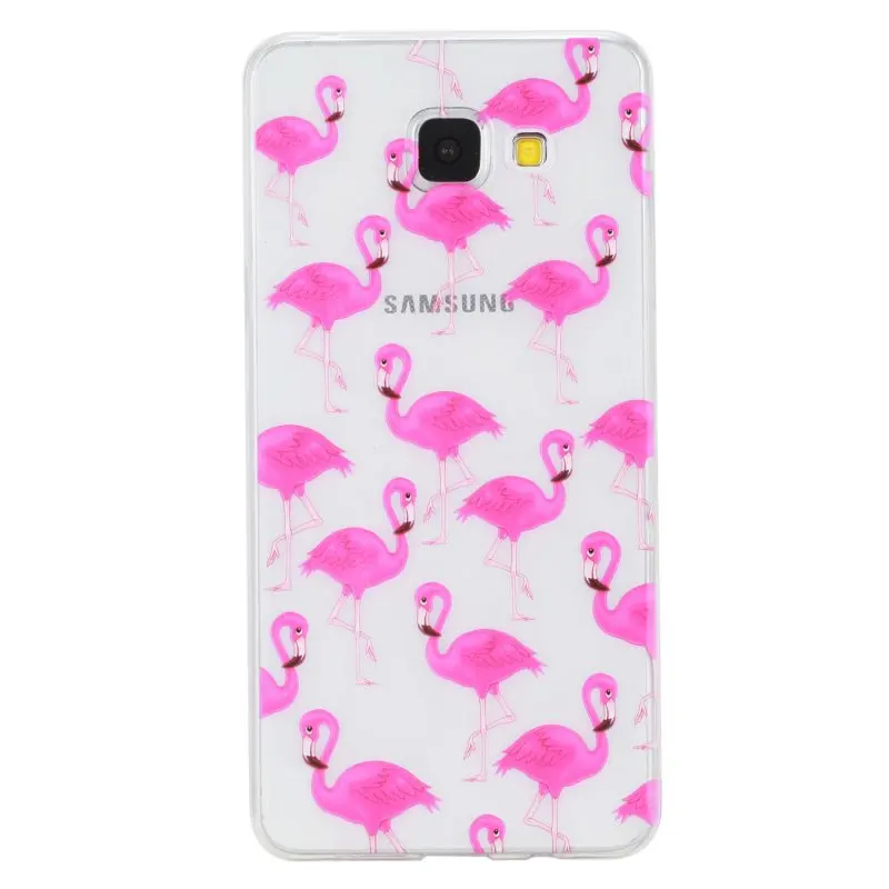 Fashion Cover Case For Samsung GALAXY A5 2016 Silicone Girl Bird Cute Cat Lemon Flower Clear Back Gel |