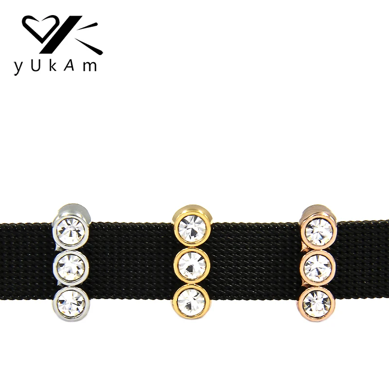 Ювелирные изделия YUKAM Crystal Стразы сверкающее трио шармы держатель для браслетов