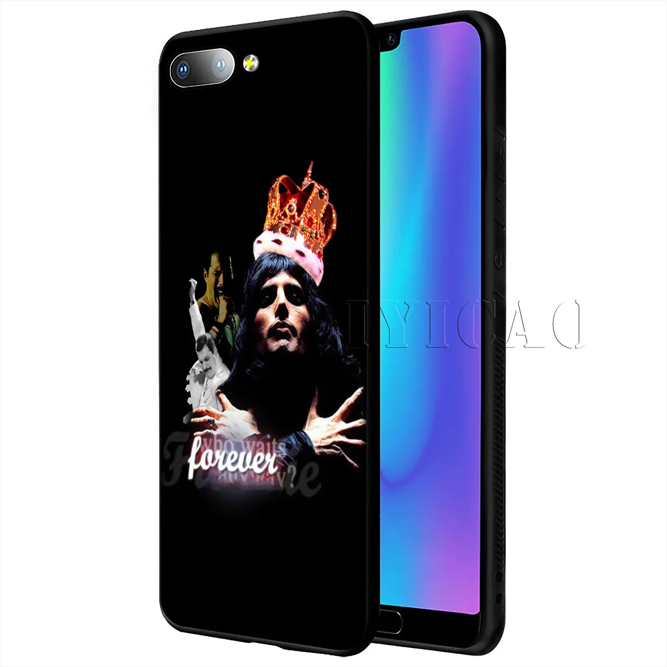 Мягкий силиконовый чехол для телефона IYICAO Queen Freddie Mercury Huawei Y9 Y7 Y6 Prime 2019 Honor 20 8C 8X 8 9 9X