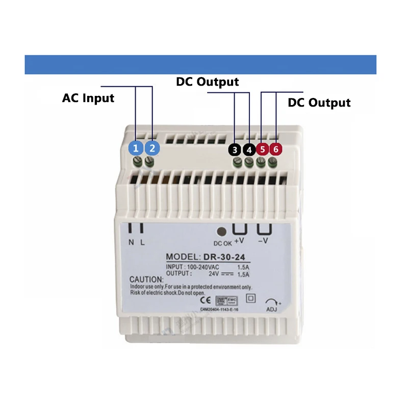 DR-30 Din Rail источник питания 30 Вт 12 В 2A импульсный AC 110 В/220 трансформатор в DC ac dc