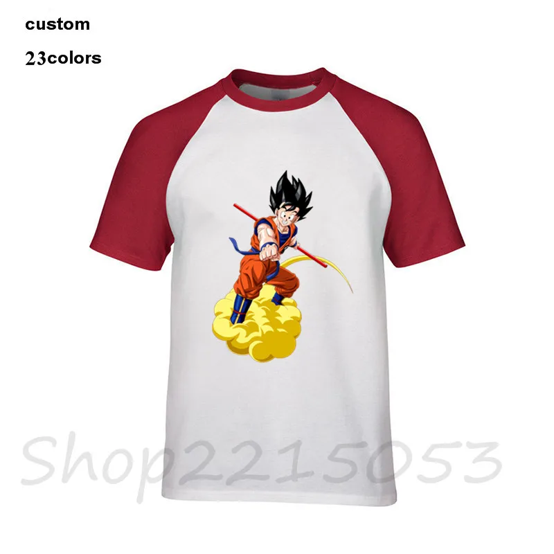 Мода 2019 г. GOhan Kinton dragon ball Z Мужская футболка японского аниме уличная черно белые