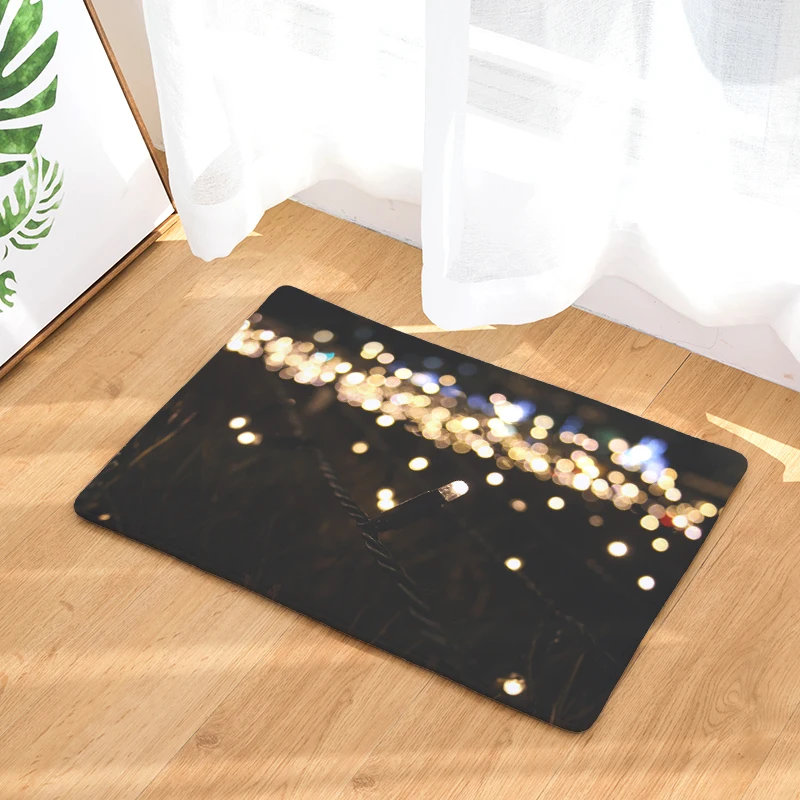 Новинка 2017 Нескользящие ковры с рождественским принтом кухонные коврики для