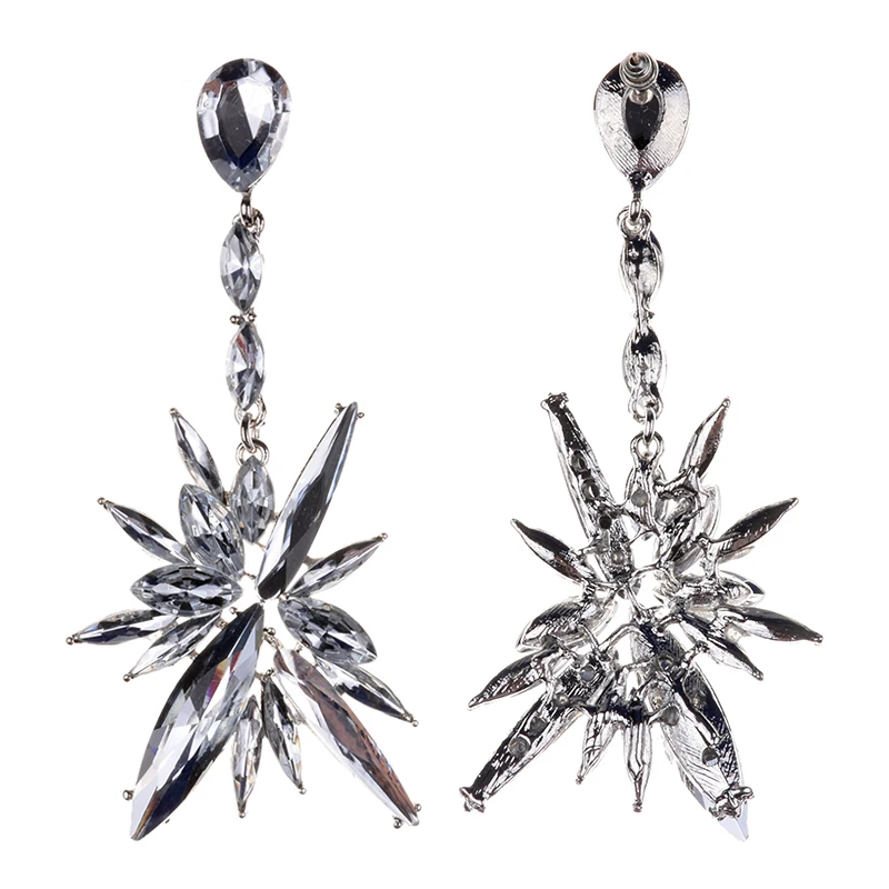 Женские серьги PPG & PGG из длинных стеклянных камней для свадьбы 2019|earrings for|crystal drop