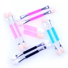 10 шт. портативные кисти для теней для век, кисть для пудры, двусторонний аппликатор для теней, профессиональная губка, тени для век, принадлежности для макияжа