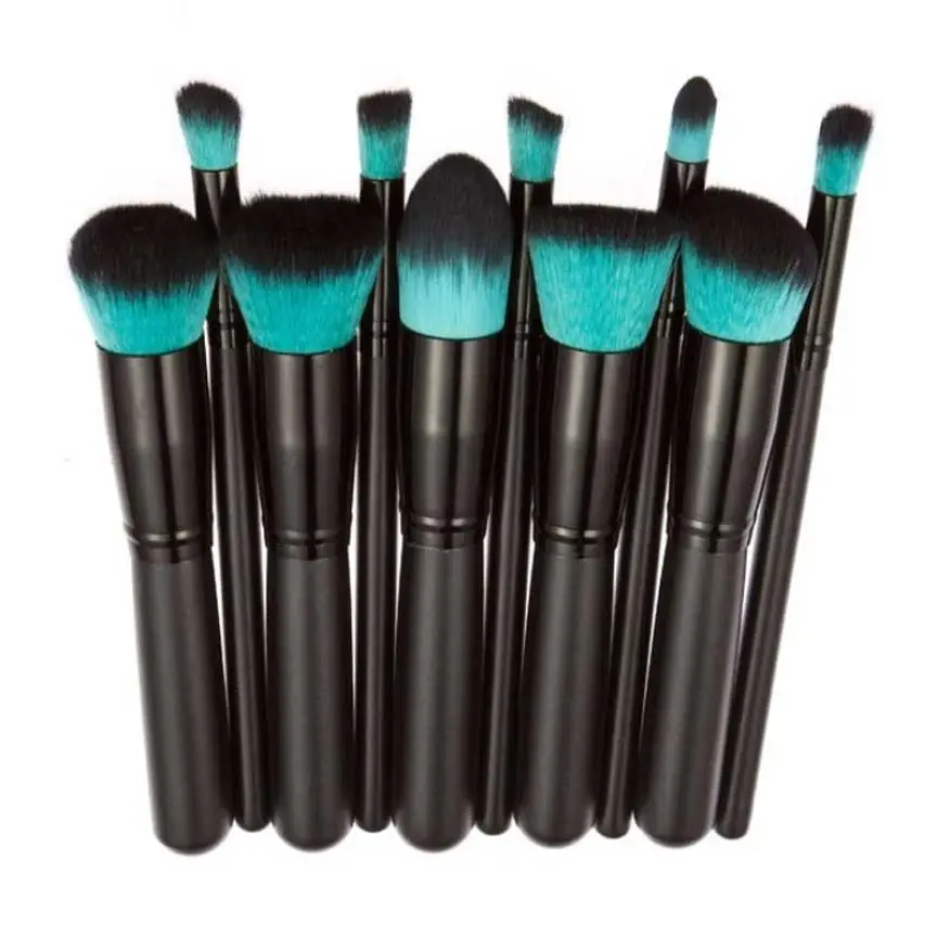 Outtop 10PCS Foundation Eyeshadow Makeup brushes set Double sided wood Contour Eye Lip Cosmetic Brushes Set 5U0111 | Красота и