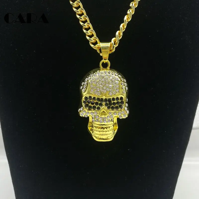 Ожерелье мужское из цинкового сплава с подвеской в виде черепа | Украшения и