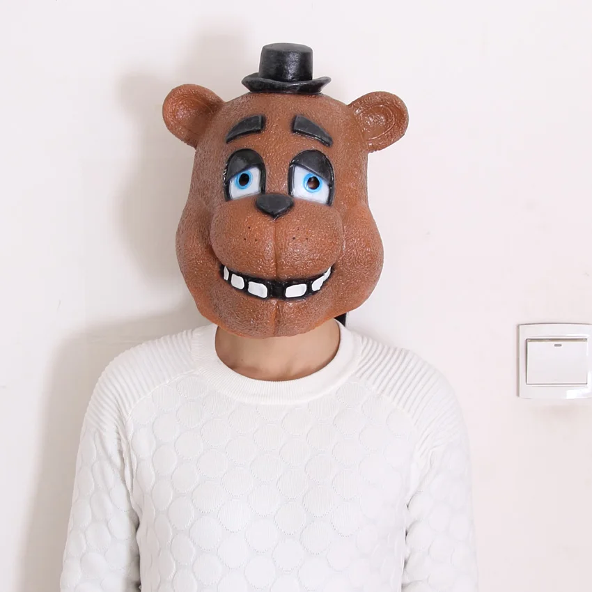 Оригинальная пятиночная у Фредди 4 FNAF косплей Фокси латексная маска фигурки для