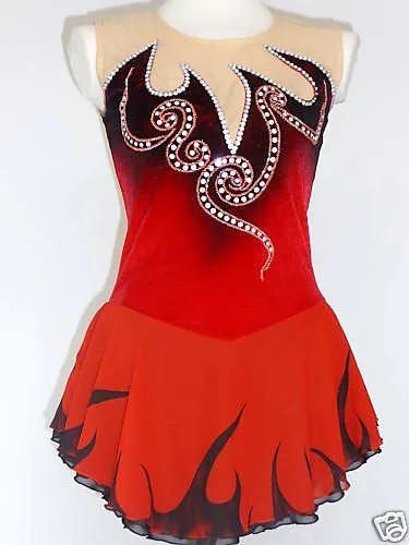 Платье для катания на льду/фигурном катании/скручивание/костюм из