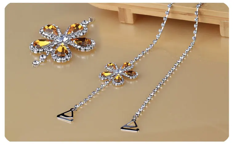 Style 21 Аксессуары для женских интимных бюстгальтеров, декоративные стразы для бюстгальтера, плечевые ремни, Сменный пояс для нижнего белья - Цвет: Style 21
