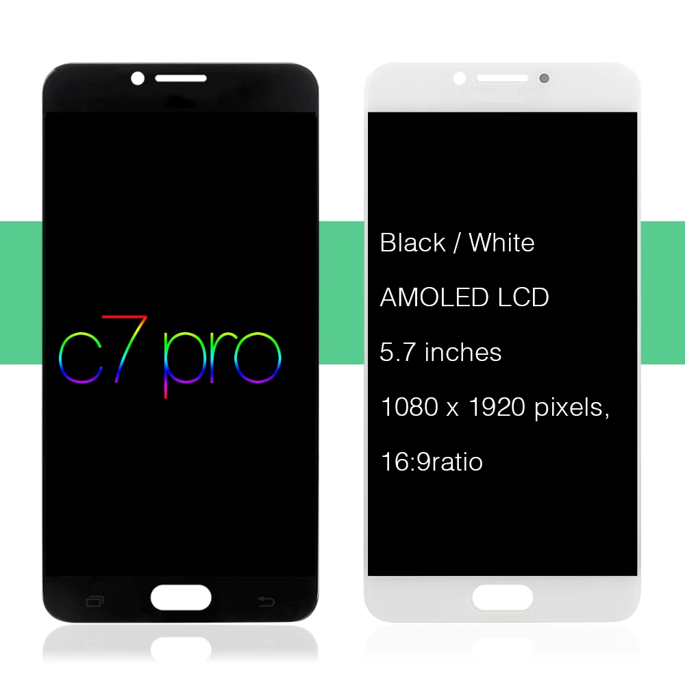 Оригинальный 5 7 ''Супер AMOLED экран для Samsung Galaxy C7 Pro C7010 ЖК дисплей сенсорный