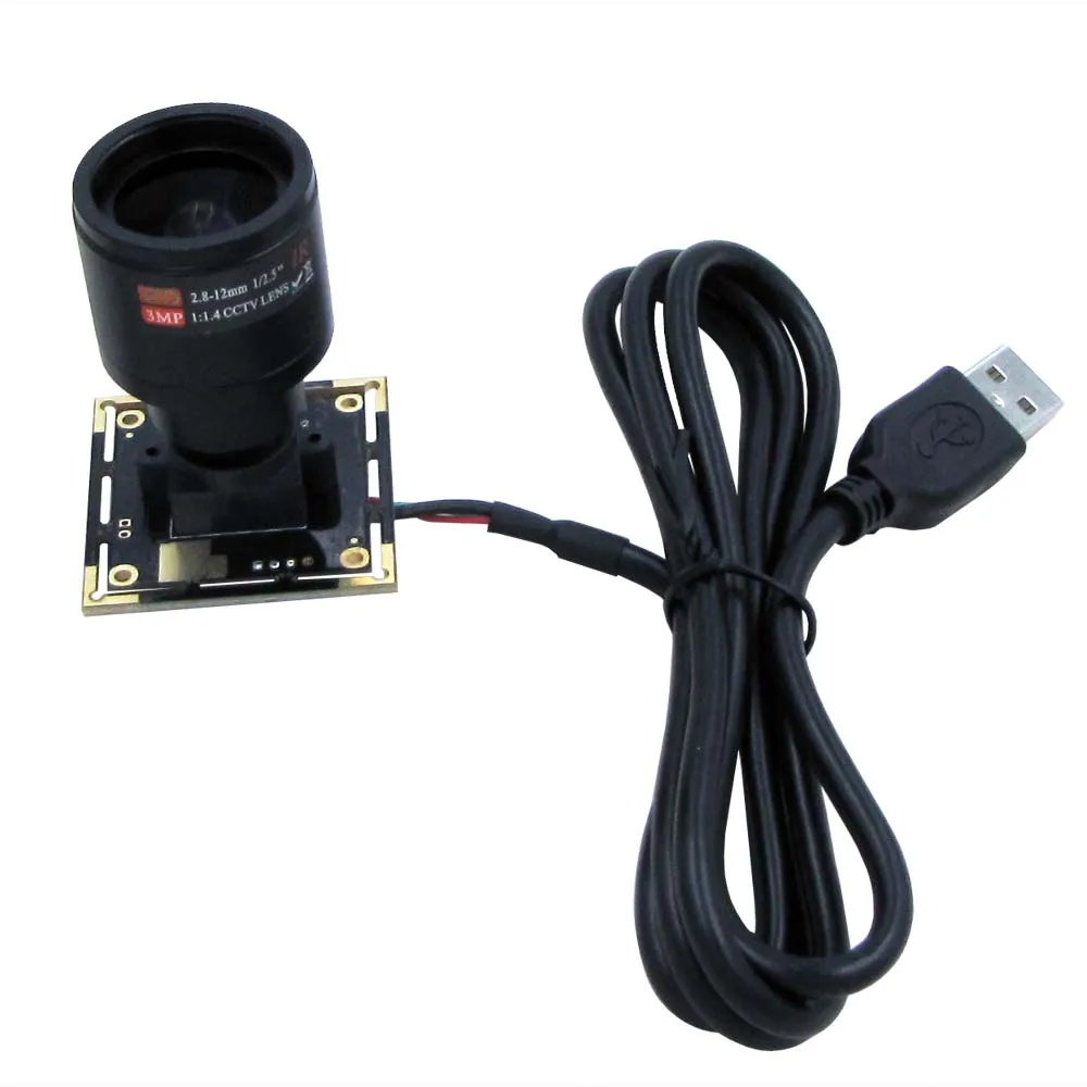 Варифокальный 2 8 12 мм 1.3MP веб камера UVC Plug Play 1 3 мегапиксельный USB модуль