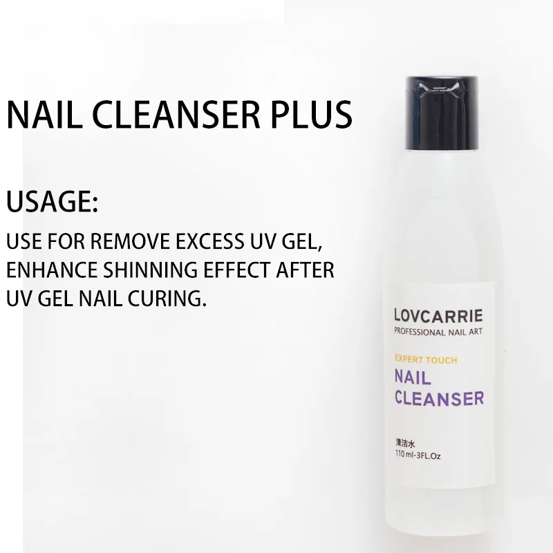 

110ml UV Gel Nail Polish Remover Liquid Clean Acetone Nail Surface Cleanser Nail Lacquer Degreaser Cleaner Water Top Quality