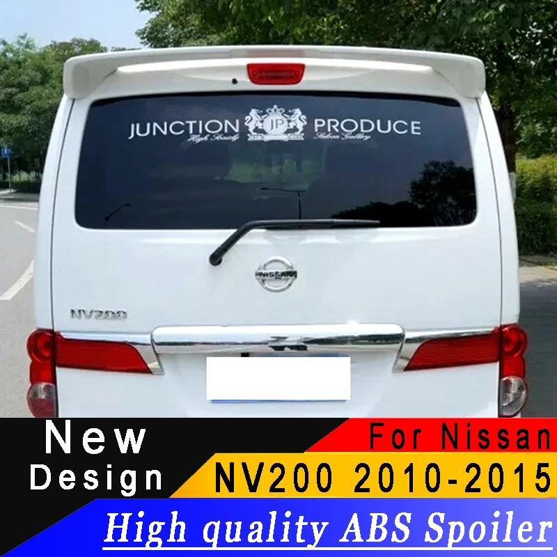 Для 2010 до Nissan NV200 большой спойлер на крышу высокого качества ABS спойлер грунтовка или любой цвет задний спойлер для Nissan NV200