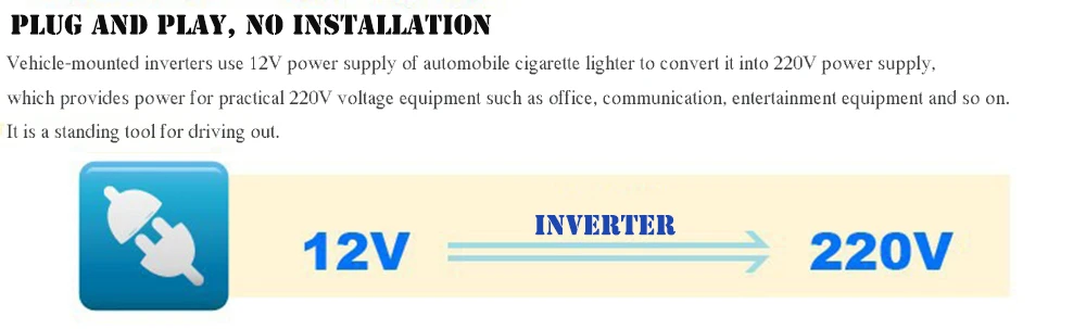 Автомобильный Инвертор 150 Вт двойной USB выходной интерфейс Dc12V к Ac110V инвертор пиковая мощность 300 Вт преобразователь напряжения