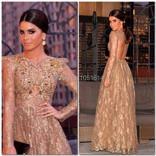 Арабское модное дизайнерское платье цвета шампанского с высоким воротником и