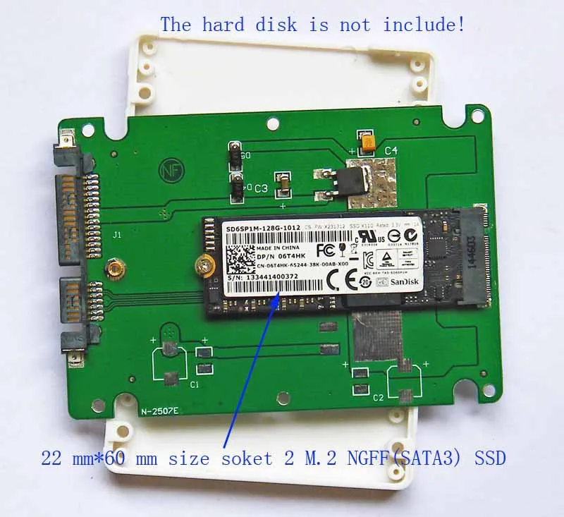 M.2 NGFF SSD на 2 5 &quotsata адаптер карты с чехлом|sata card|ngff m.22 sata |