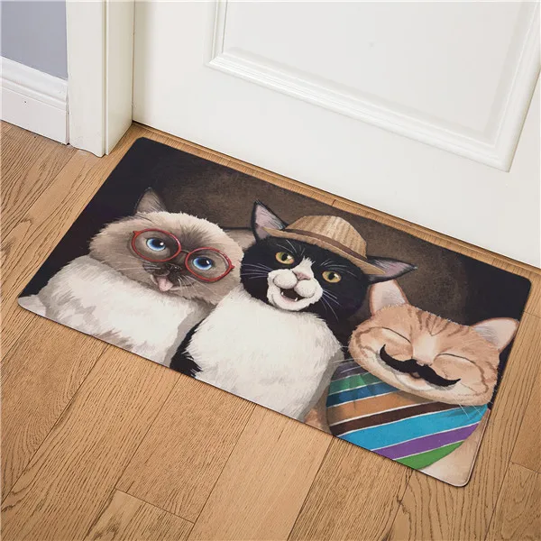 Ковер, кухонные ковры, коврики для двери, Kawaii, добро пожаловать, коврики, ковер в прихожую, кошачий пол, коврик для гостиной, Противоскользящий коврик - Цвет: 1