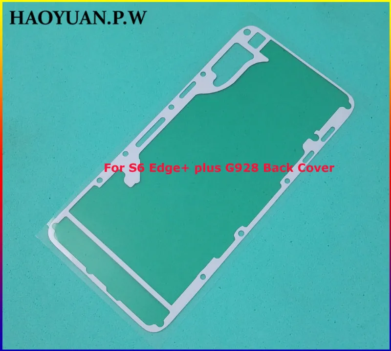 S6Edge Plus Back Стикер для передней рамы/задняя крышка клей для samsung Galaxy S6 S6Edge S7 Edge S8 S9 Plus S10 Note 8 9 10 клейкая лента - Цвет: S6Edge Plus Back