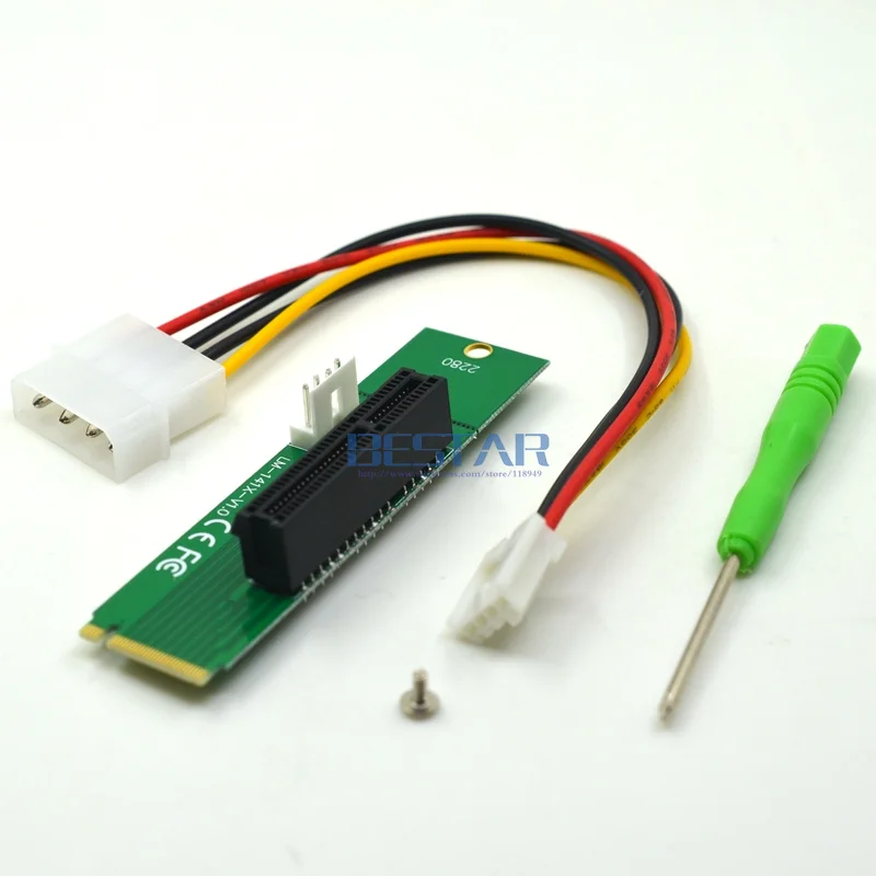 PCI E штекер-гнездо высокоскоростной адаптер pci-E 1X 4x для NGFF M.2 M Key keyM PCIe pci express PCI-express |