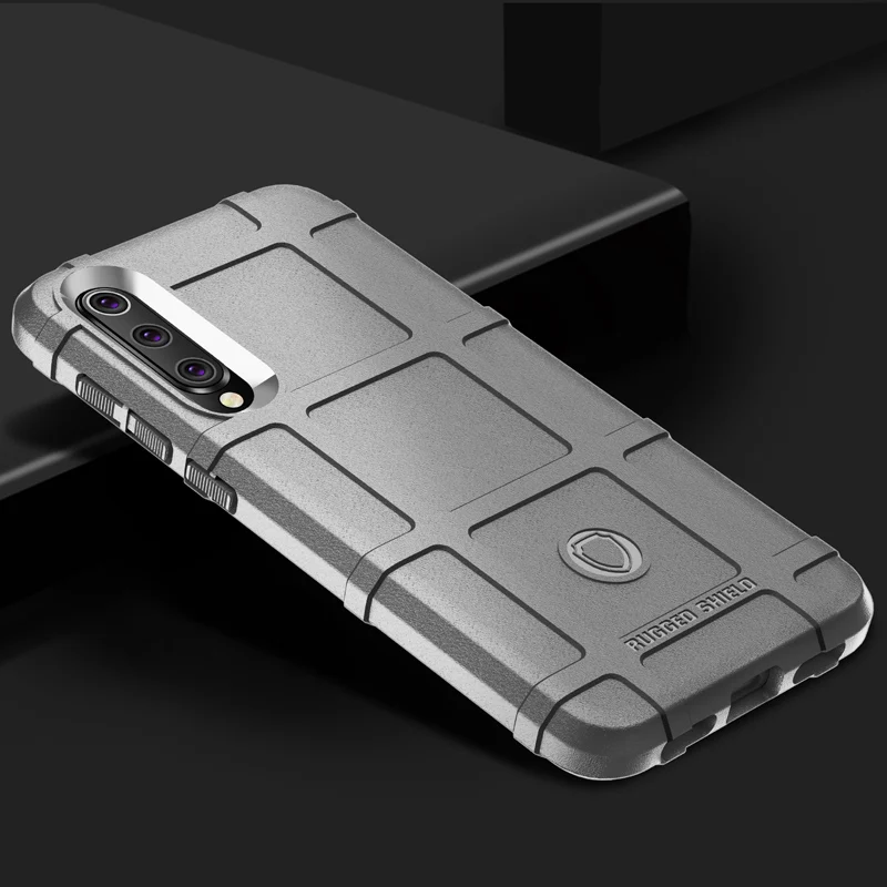 Противоударный Прочный чехол для Xiaomi mi 8 9 SE 6X A2 Lite Poco F1 Play чехол Fundas Red mi Note 8 6 7 5 Pro Go силиконовый чехол - Цвет: Серый