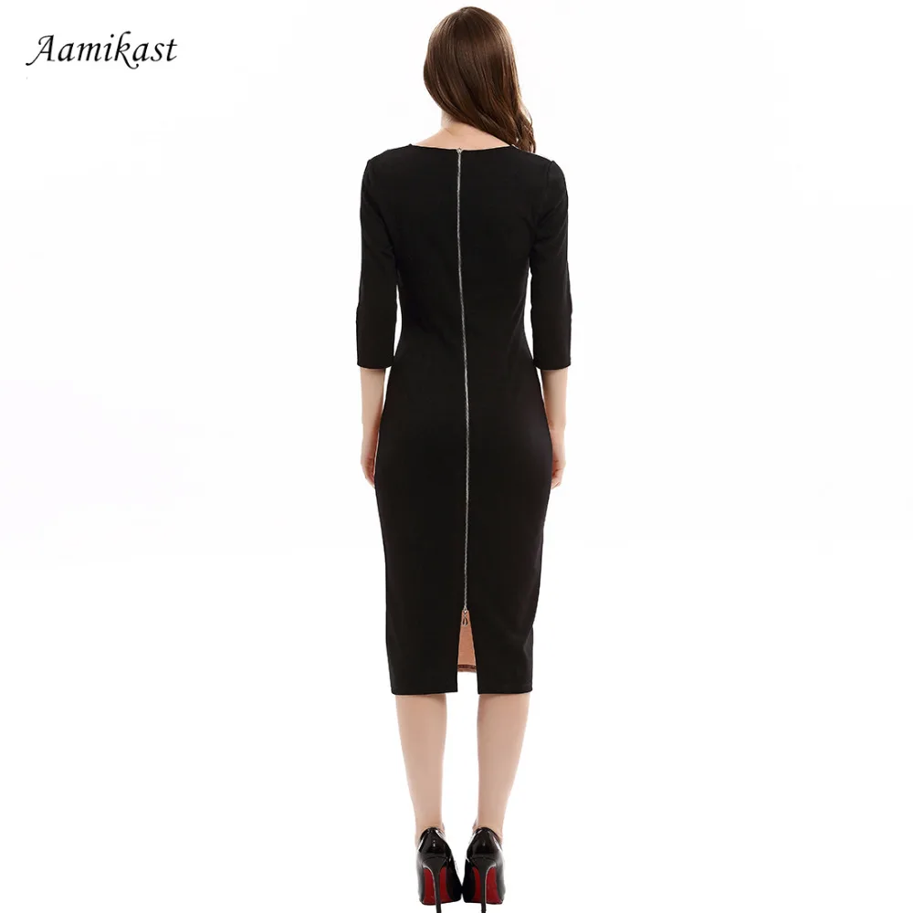 Женские платья новые модные с круглым вырезом рукавом 3/4 сексуальные лоскутные