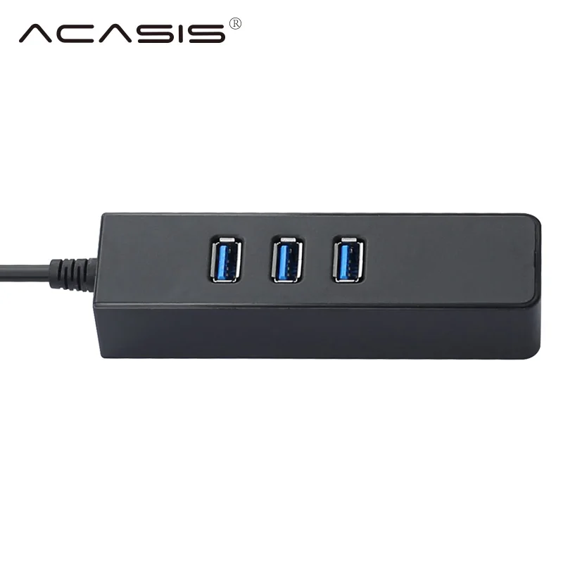 Acasis концентратор USB 3.0 + 1000 Мбит Gigabit Ethernet адаптер к RJ45 LAN сетевой карты USB3.0