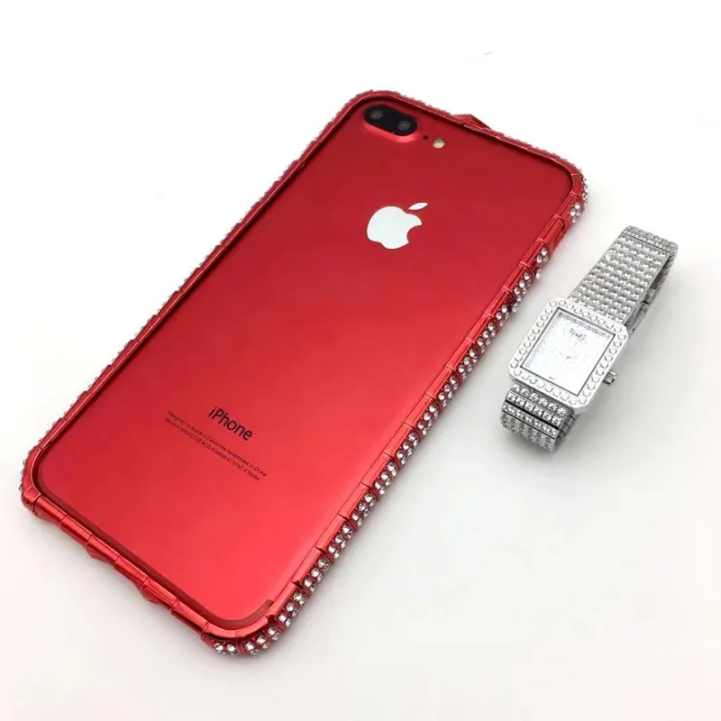 Роскошный Шикарный чехол-бампер с алмазами для Iphone X 8 8Plus 7 7Plus 6S 6Plus чехол