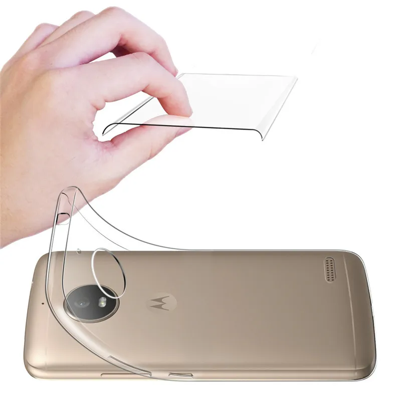 Ультратонкий Прозрачный чехол-накладка для телефона Motorola Moto E4 5 0 &quot/Moto Plus 5&quot