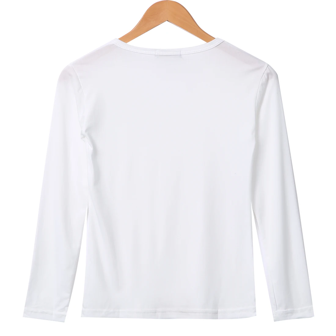 Женская хлопковая футболка с длинным рукавом и V-образным вырезом | одежда