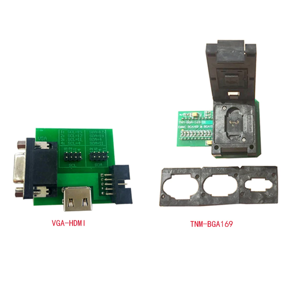EMMC Nand Flash TNM-BGA169-01+ VGA/HDMI к ISP адаптер для TNM5000 tv/lcd флэш-программы, TNM5000 Поддержка всех emmc автоопределением