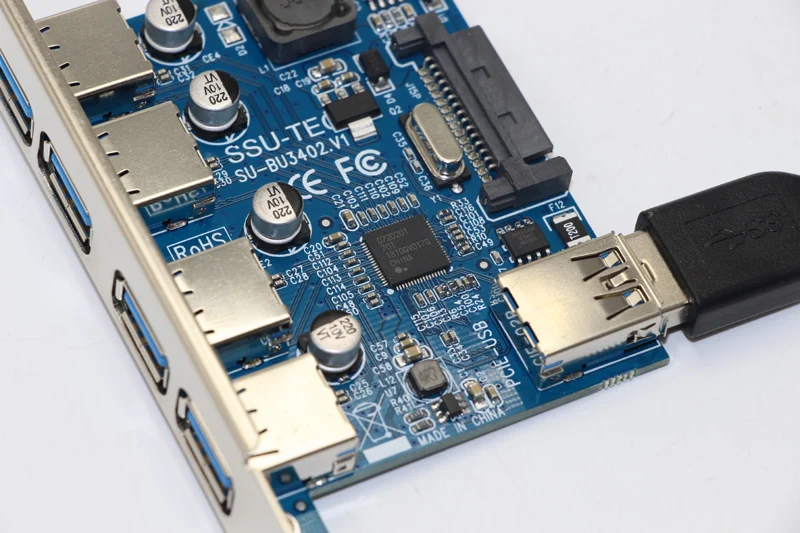 4 портовый адаптер USB 3 0 PCI E 1X к Express карта расширения с 30 см кабелем скорость 5 Гб
