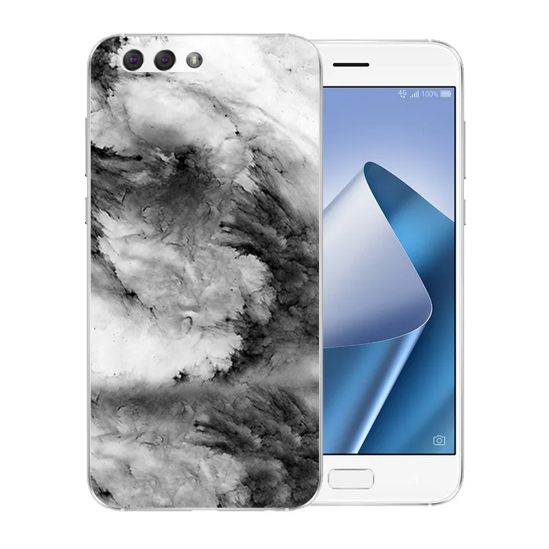 5 дюймов для Asus Zenfone 4 ZE554KL чехол телефона мягкий силиконовый цвет каменный узор
