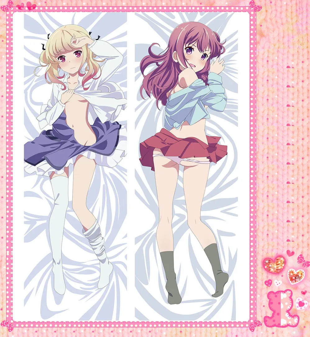 Японский аниме мультфильм gi (a) rlish number Двусторонняя обнимающая наволочка