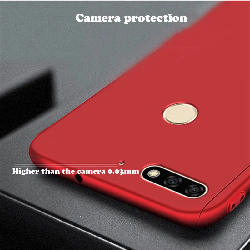 360 полная защита для Huawei Y9 Y5 Y7 Prime Pro 2018 2017 Матовый Жесткий чехол + 9H закаленное