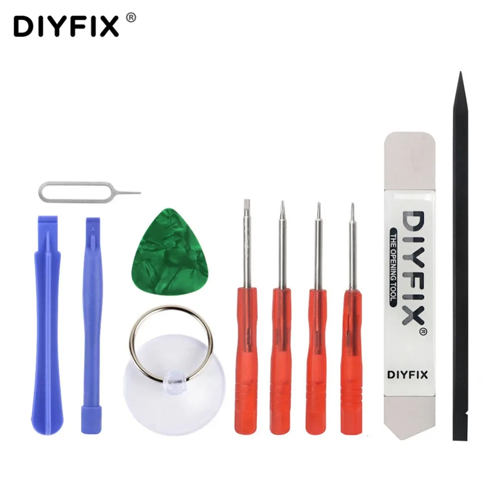 DIYFIX 11 в 1 умные телефоны открытие Прай ремонтный инструмент наборы Отвертки Набор