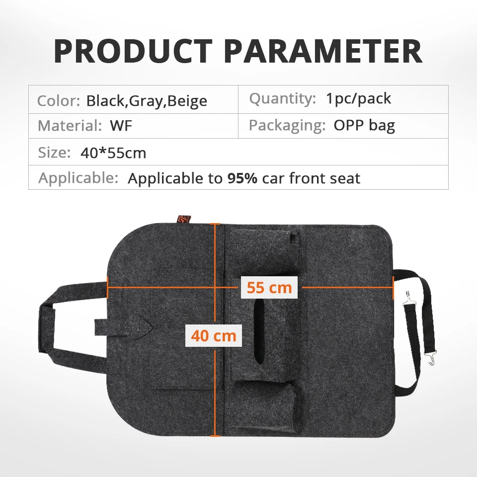 Подарочный Органайзер на спинку сиденья автомобиля 2019 Универсальный складной